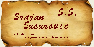 Srđan Susurović vizit kartica